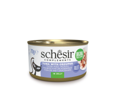 Schesir Complements Cat Wet Food In Jelly Can Tuna With Grouper 70g